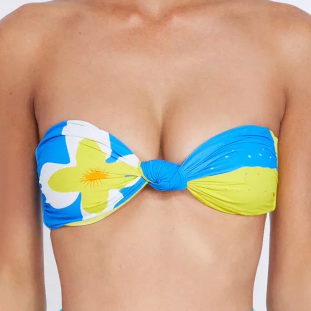 NEW Its Now Cool Free People The Knot Bandeau Cloudbreak Removeable Strap Top Sm